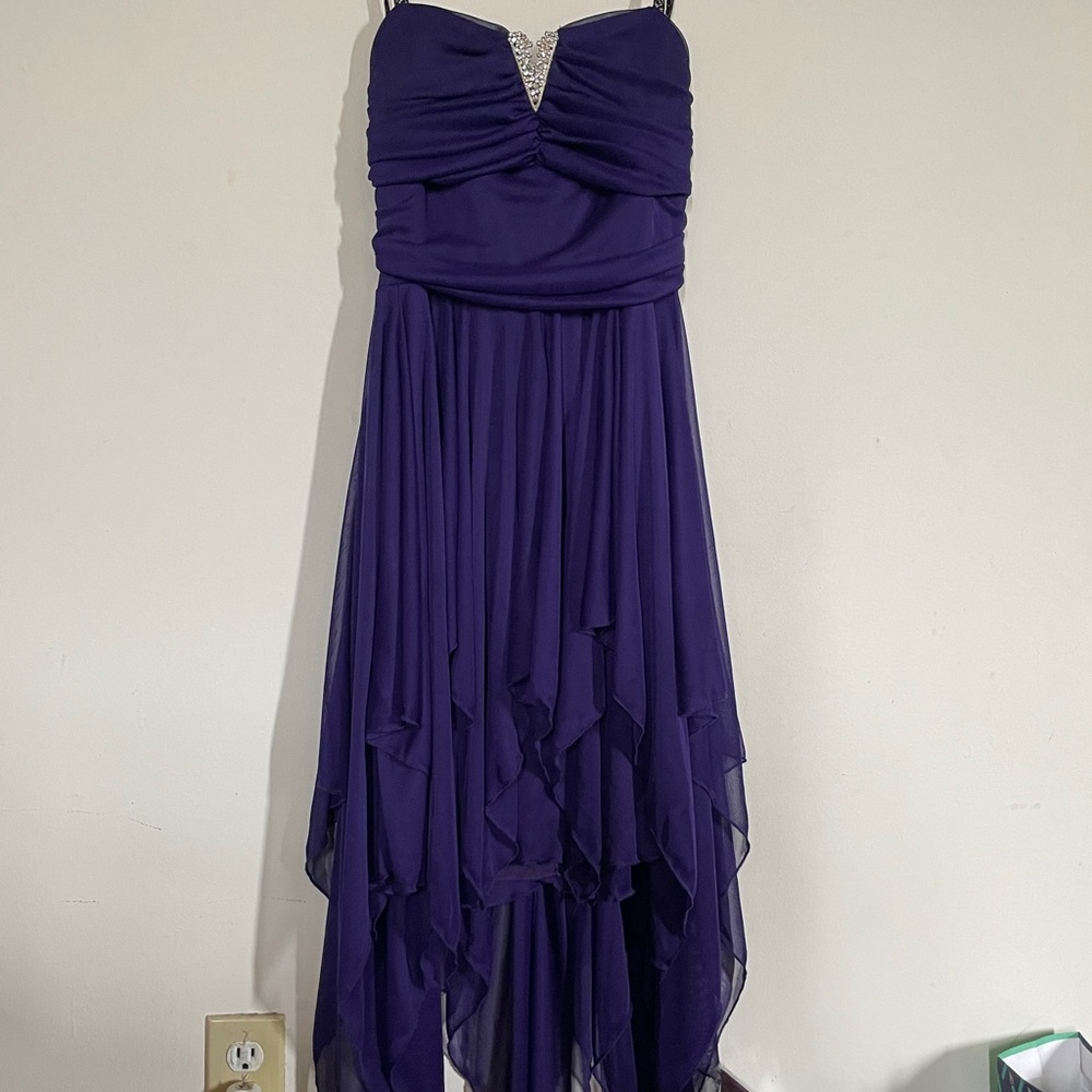 Strapless Purple Graduation / Formal / Prom Dress (8)